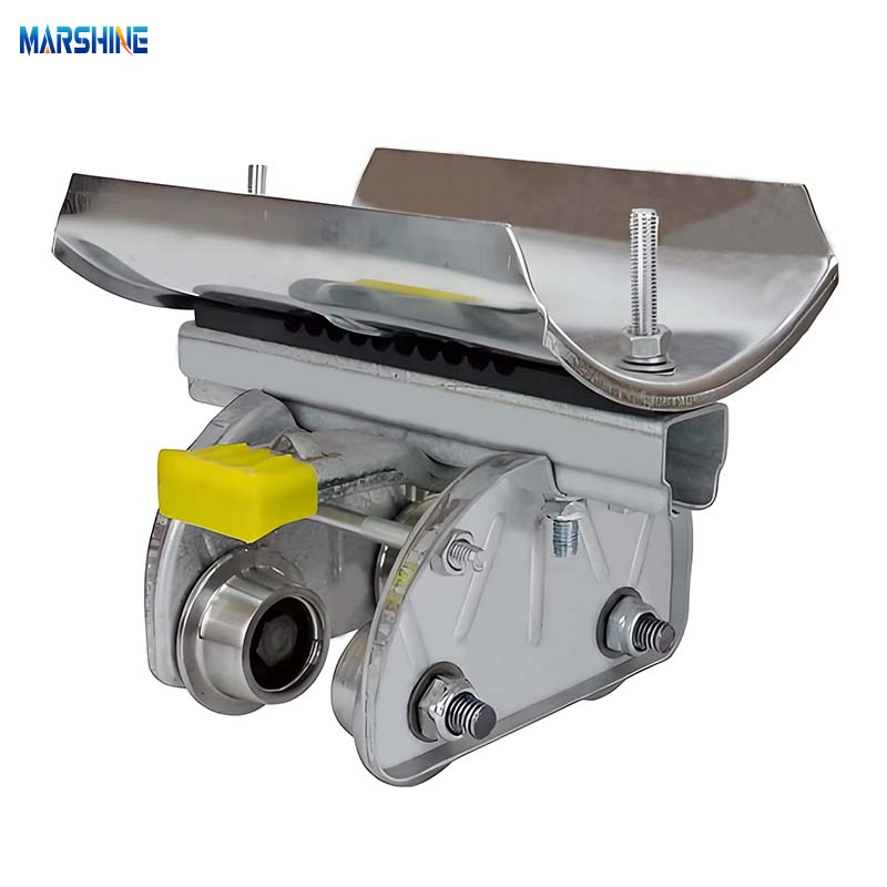 ओवरहेड सी ट्रैक रेल I बीम सस्पेंशन पुली केबल स्ट्रिंगिंग ब्लॉक